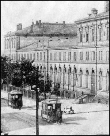 Pferdebahn am Centralbahnhof