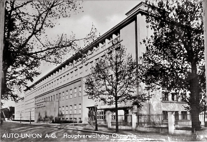 Verwaltungsgebude der Autounion in der Bernd Rosemeyer Strae (Scheffelstrae) 1938