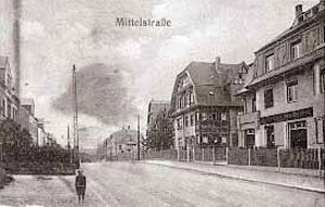 Die Mittelstrae (jetzige Wittgensdorfer Strae)