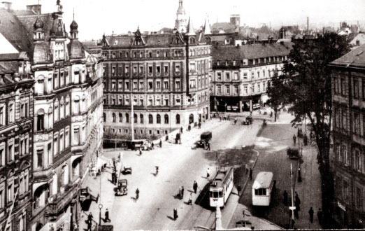 Blick auf den Falkeplatz um 1940 - Fotoserie