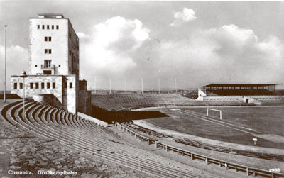Blick auf Befehlsturm und Haupttribne 1938