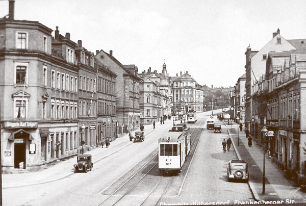 Hilbersdorf - Frankenberger Straße um 1941